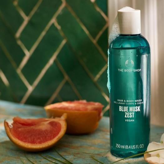 Blue Musk Zest Hair And Body Wash
