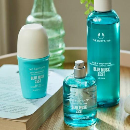 Blue Musk Zest Hair And Body Wash