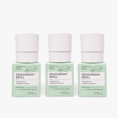 3x Deodorant Refills with Macadamia + Bergamot