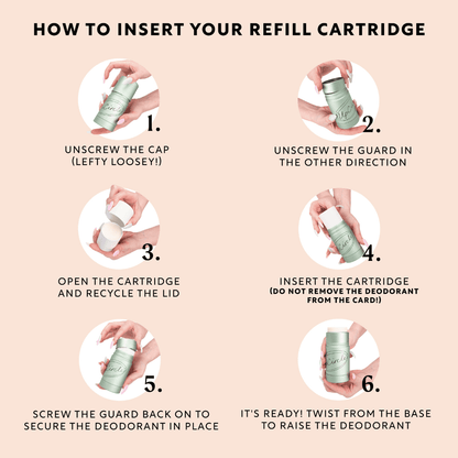 3x Deodorant Refills with Macadamia + Bergamot